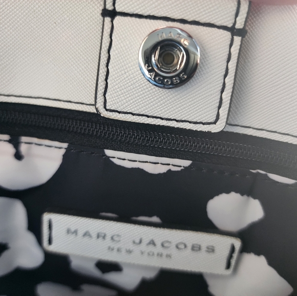 MARC JACOBS Sidekick Colorblocked Tote In Storm Grey Multi - Picture 9 of 13